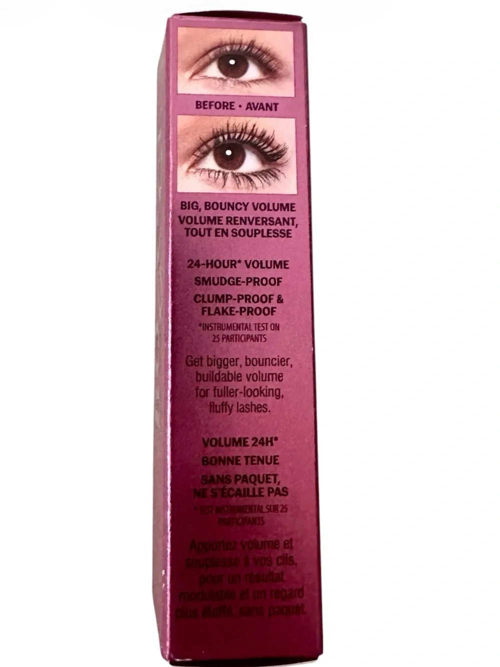 Benefit Bounce Bad Gal Mascara - Metallic Magenta Tube New in Box 4g